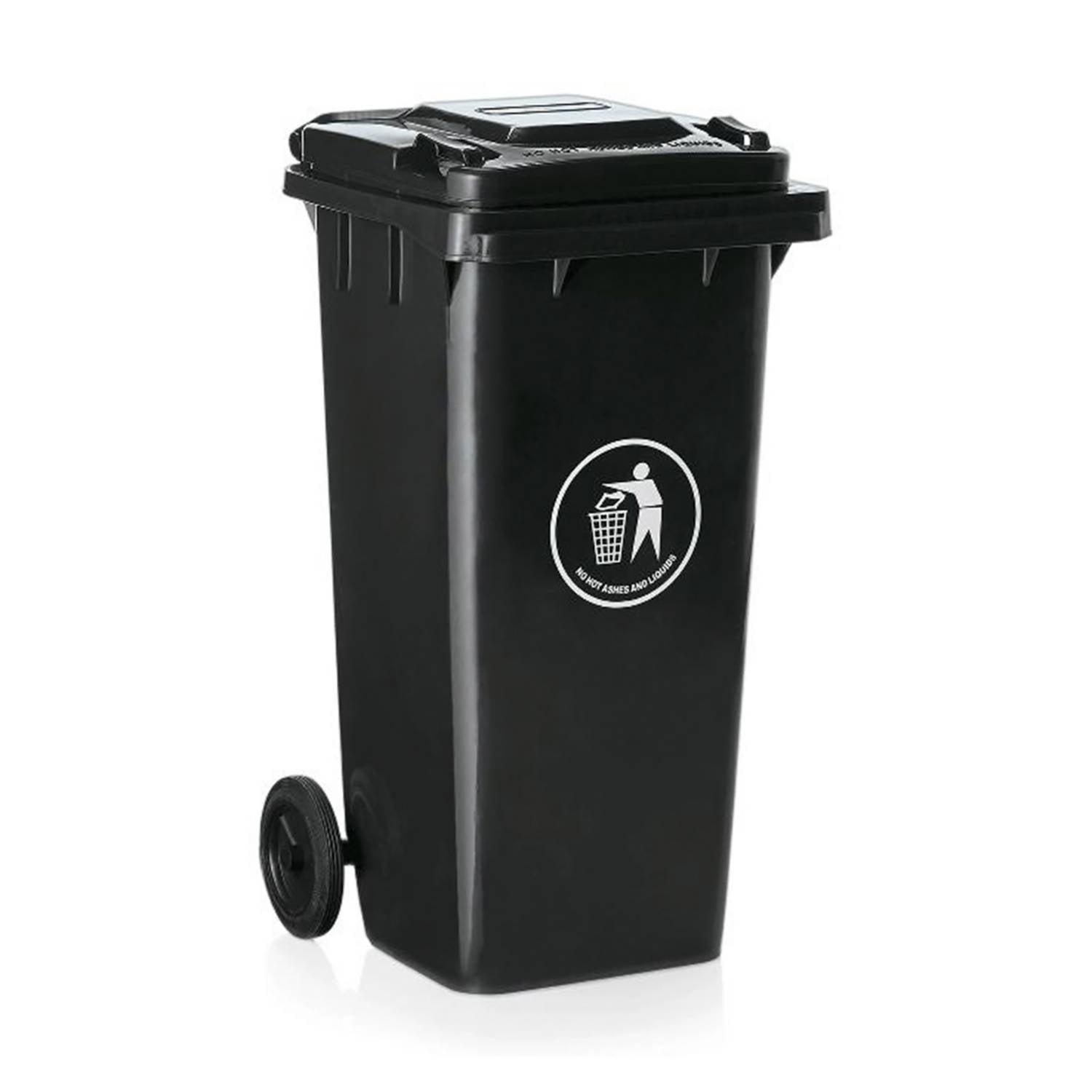 Contenedor de Basura 240 Litros Negro – Trader chile