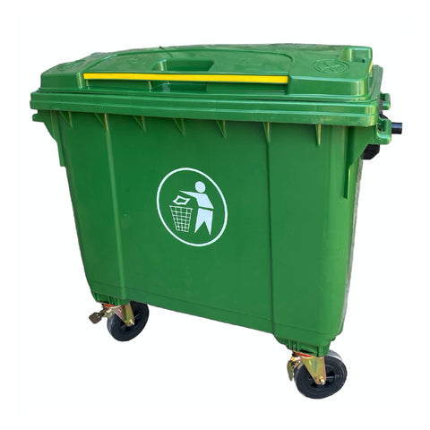 Contenedor de Basura 660 litros Verde HDPE Contenedor de Basura 660 litros Verde HDPE