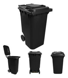 Contenedores de Basura 120 Litros - Negro: La Elección Inteligente para las Grandes Industrias