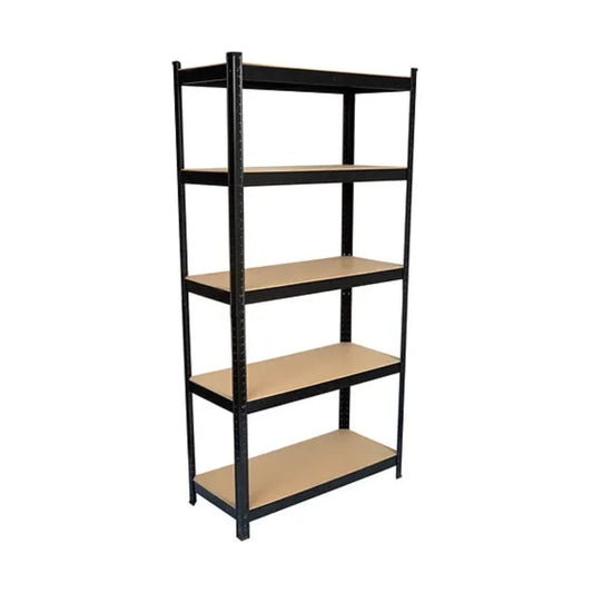 Estante Metálico Negro 180x120x60cm - 600KG: Organización Inteligente para Espacios Amplios