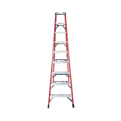 Escalera Tijera Fibra de Vidrio 9 Peldaños - Alto 2.7 m