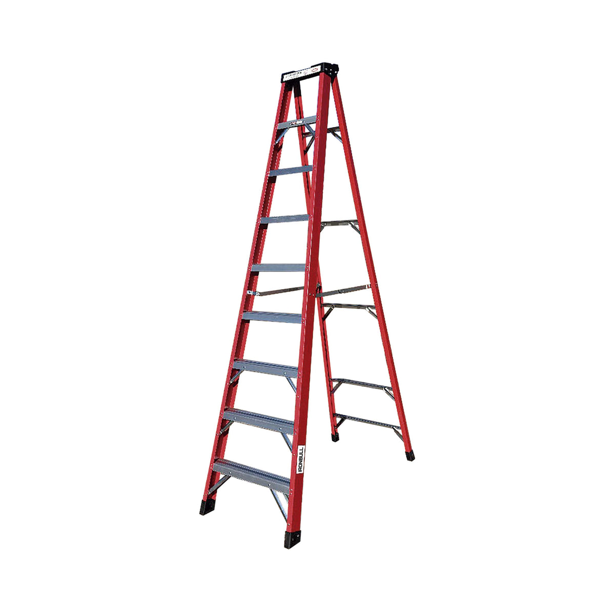 Escalera Tijera Fibra de Vidrio 9 Peldaños - Alto 2.7 m