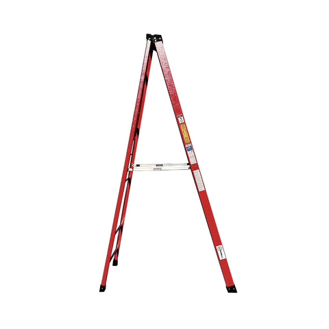 Escalera Tijera Fibra de Vidrio 9 Peldaños - Alto 2.7 m