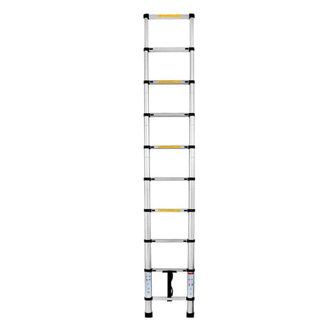 Escalera Telescópica Aluminio 10 peldaños - 2.9m