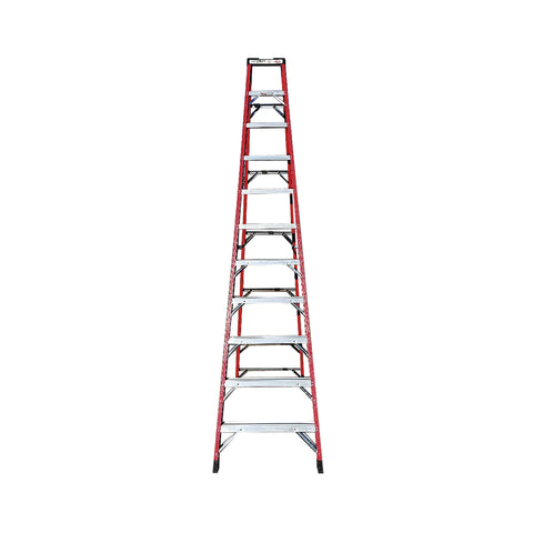 Escalera Tijera Fibra de Vidrio 11 Peldaños - Alto 3.3 m