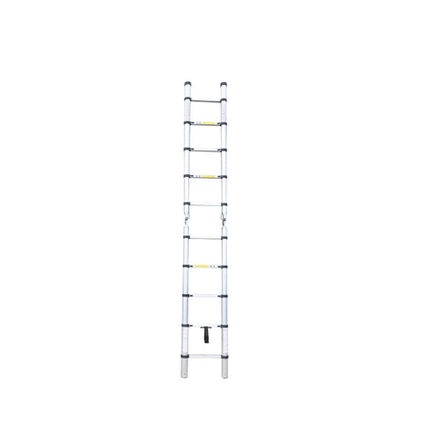 Escalera Telescópica Aluminio Plegable Multiuso 10 peldaños - 3.2m (1.6 + 1.6)