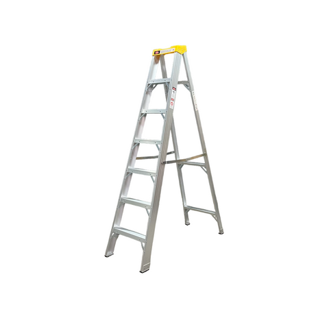 Escalera Tijera Aluminio 7 Peldaños - Alto 2.1 m