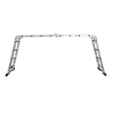Escalera Articulada 16 Peldaños Multiuso Aluminio 4x4 - 4.56 m