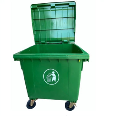 Contenedor de Basura 1100 litros Verde HDPE