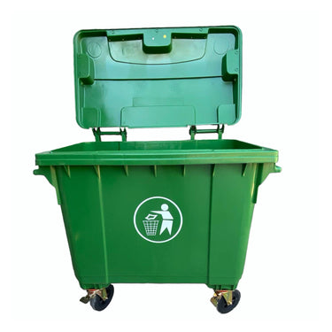 Contenedor de Basura 660 litros Verde HDPE